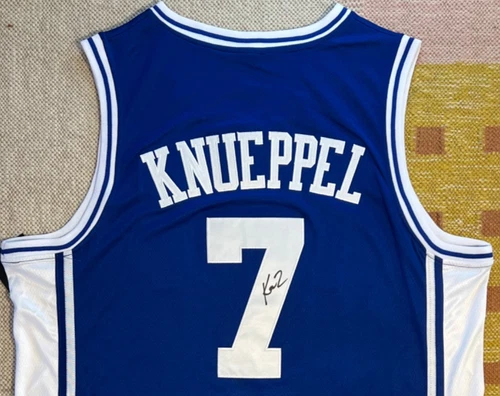 Kon Knueppel Signed Autograph Duke Blue Devils NCAA Jersey NBA Hornets USA