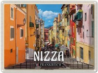 Blechschild 30X40 Cm Nizza Frankreich Altstadt Von Abenteuer Reisen Urlaub Deko