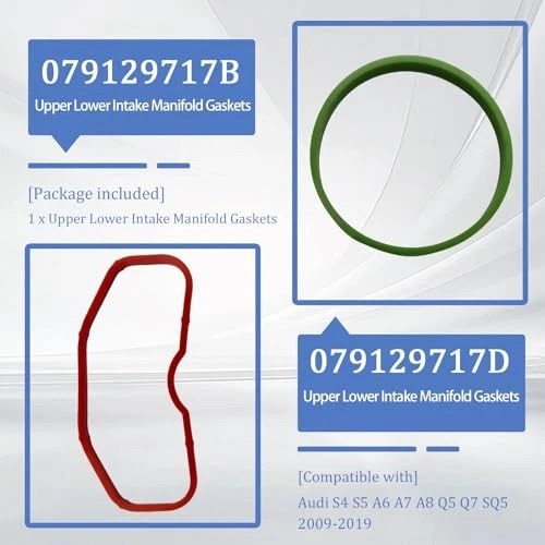 Intake Manifold Gaskets for Audi S4 S5 2009-2019 Set Foto 4 de 4