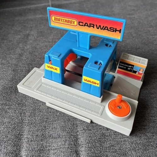 Vintage Matchbox Motor City Car Wash 1985 With Sign