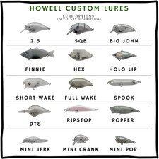 Howell Custom Lures- Creek Chub -custom painted fishing lures Crankbait Swimbait