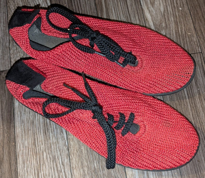 Arcopedico Women's Red LS Titanium Knit Lace Up Sneaker Mesh Comfort 38 US 7