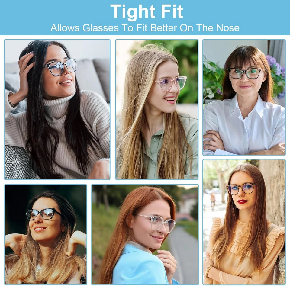 20 Paar Silikon Nasenpads 1mm dünn selbstklebend rutschfest für Brillen - Bild 4 von 4