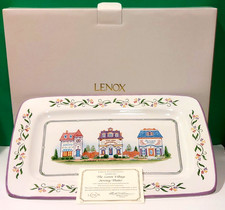 LENOX VILLAGE Pattern -- 16 inch SERVING PLATTER -- Tray -- NEW in BOX with COA