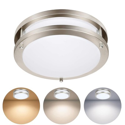 36W Dimmable LED Flush Mount Ceiling Light, 12 Inch, 3000K-5000K Adjustable