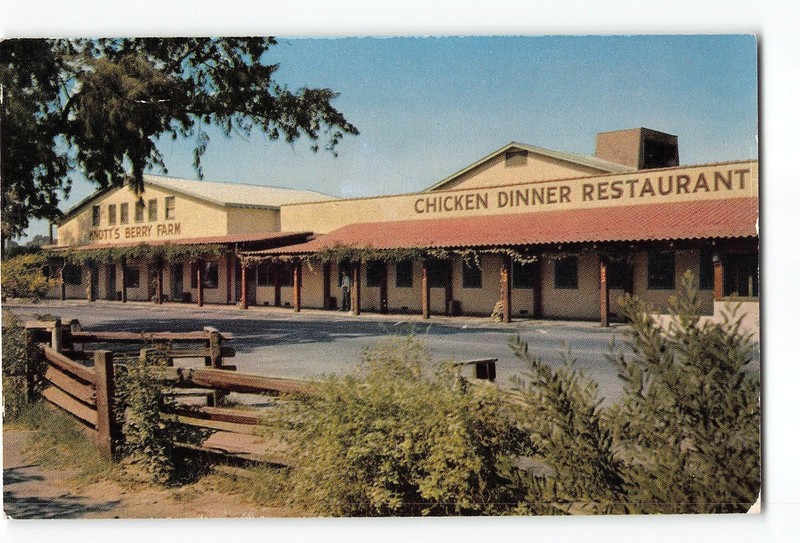 Knotts Berry Farm CA Vintage Postcard Mrs. Knotts Chicken Dinner Restaurant