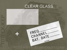 BC 611 FREQUENCY + VINYL LABEL KIT Radio SCR536 .. us ww2 jeep WILLYS