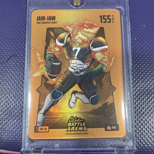 2026 Bo Jackson Battle Arena JAW-JAW Ron Jaworski Orange Battlefoil Fire SP