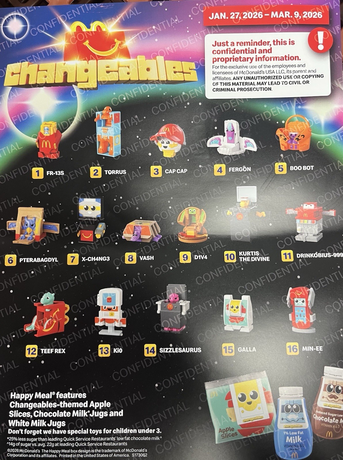 McDonald's Happy Meal Changeables 2026 Full Set Of 16 Toys Sealed