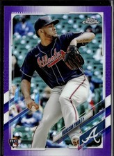 2021 Topps Chrome Update #USC56 Huascar Ynoa Purple Refractor