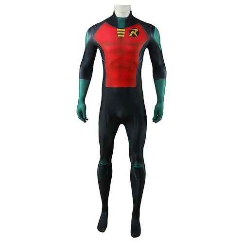 The Robin Teen Titans Cosplay Overall Kostüm Erwachsene Kinder Body Halloween - Bild 8 von 23