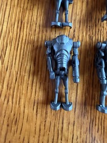 Lego Star Wars Super Battle Droid Pearl Dark Gray 4X Lot (7654) - See Photos
