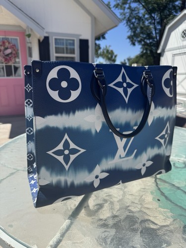 LEGGI * Borsa Louis Vuitton On The Go GM Escale Monogram Blu LIMITATA