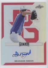 2017 Leaf Perfect Game All-American Classic Metal Red 1/5 Brandon Neeck Auto 2l7