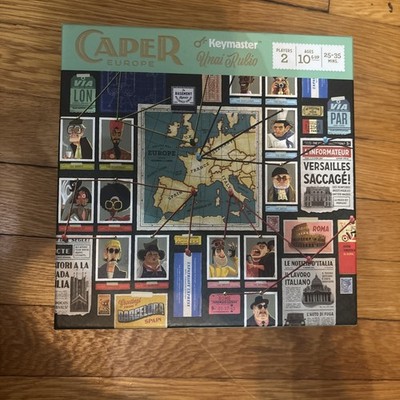 Keymaster Caper: Europe Crime Board Game 2 Players 10+