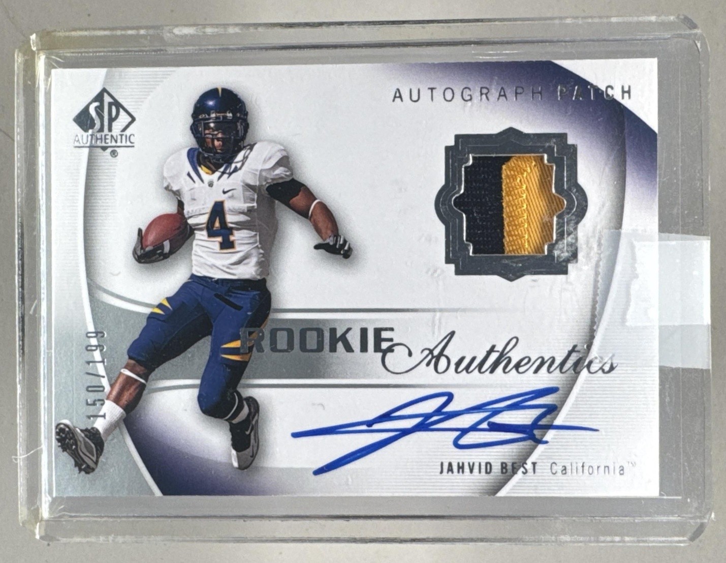 Jahvid Best SP Authentic #104 Autograph
