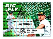 Matt Olson 2021 Panini Mosaic Big Fly Mosaic Green #BF11 Oakland Athletics