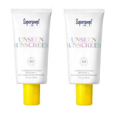 2PACK  Supergoop! Unseen Sunscreen - SPF 40-1.7 fl oz - Invisible, FSAT SHI