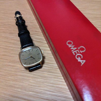 Omega De Ville 511.0413 Analog Manual Women 80'S Television Gold Vintage 1548906