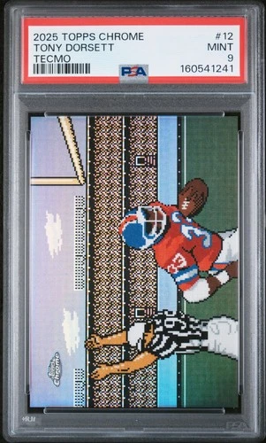 2025 Topps Chrome Tony Dorsett Base (PSA 9)