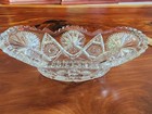 Vintage Clear Cut Glass Candy Nut Dish Nashville Outfitting Co. 6.5" Long  2.25" — photo 2
