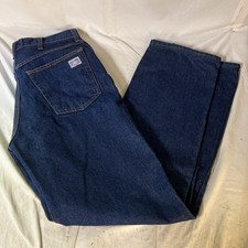 Tyndale FR Jeans Men 30x34 30W 34L Flame Resistant ARC Work Denim Blue USA Made