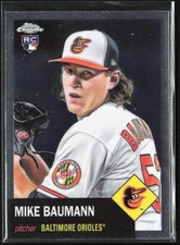 2022-23 Topps Chrome Platinum Anniversary Mike Baumann 242 Base RC