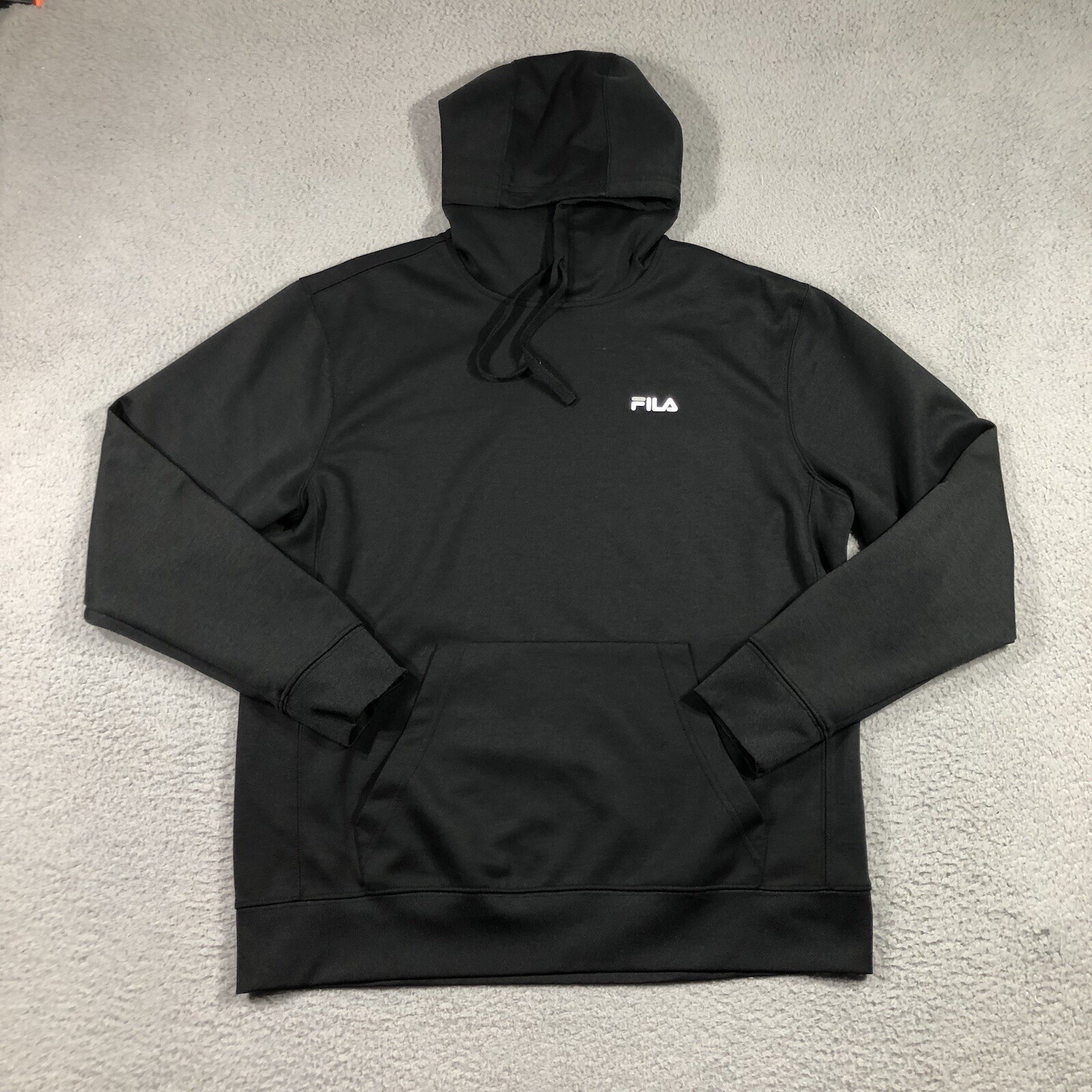 Felpa con cappuccio FILA Performance uomo M logo nero