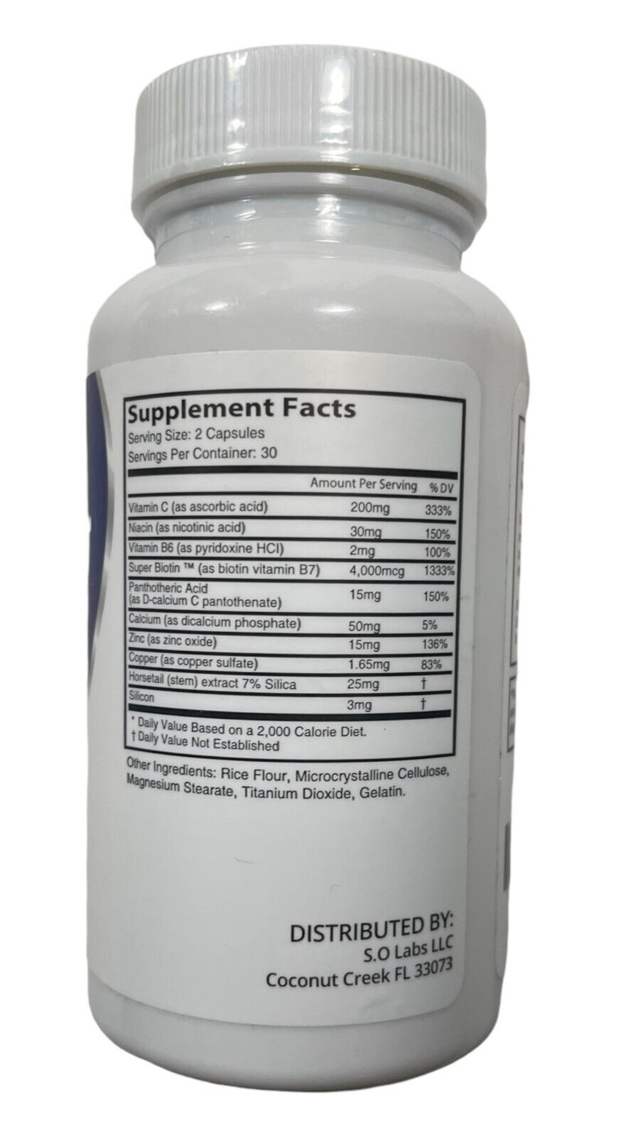 S.O Labs FungusClear Supplement - Premium Formula - 60 capsules - Exp 02/26