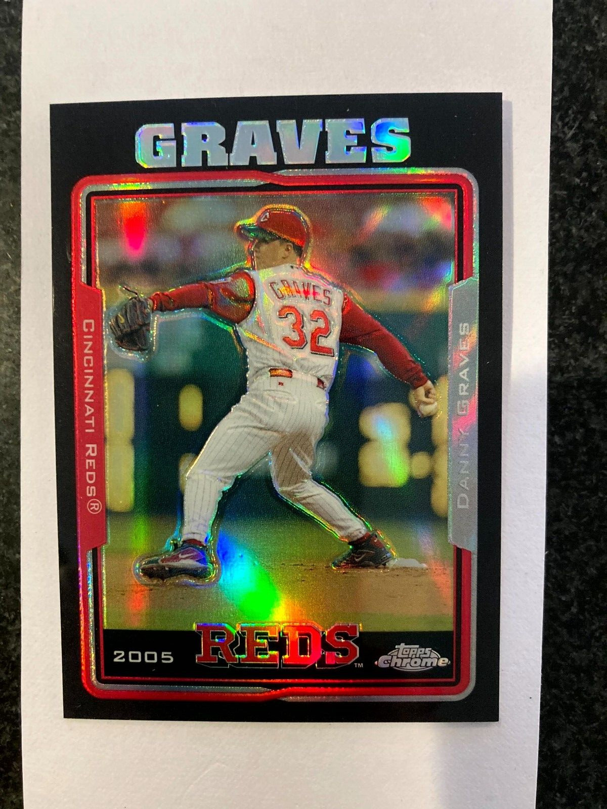 2005 Topps Chrome Black Refractor Danny Graves #52 63/225 B17