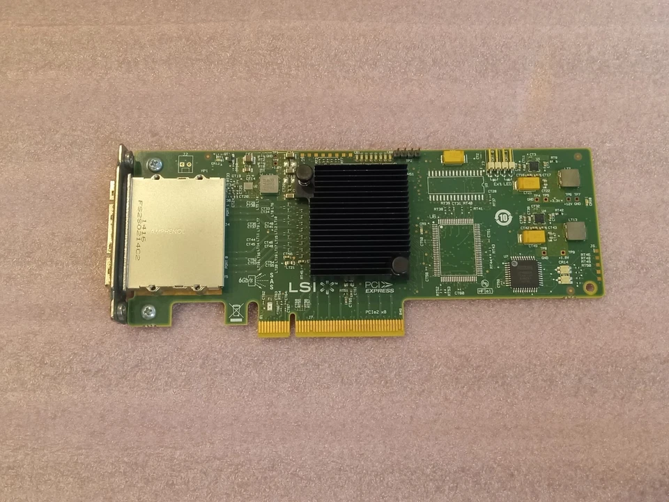 LSI SAS 9200-8e-HP 8-Port, Dual Port 6Gb/s SAS+SATA HBA Raid Controller PCIe - Image 2 of 4