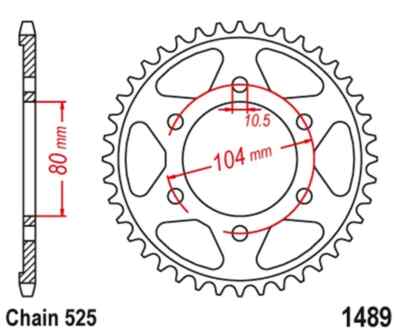 うる(5/10まで) 525 39T Rear Sprocket For Kawasaki Ninja ZX-10 04-05 11-20