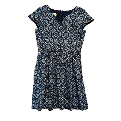 $78 FiveLoaves Twofish 14 Dress Easter Batik Blue Ikat Five 5 Loaves Two 2 Fish