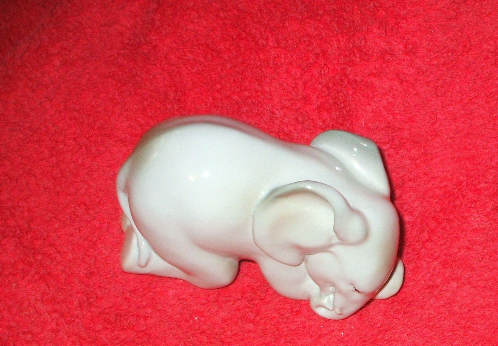 Vintage elephant ornament vintage Lomonosov porcelain elephant unusual