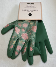 Laura Ashley All Weather Gloves Garden TAPESTRY FLORAL SIZE MEDIUM NIP
