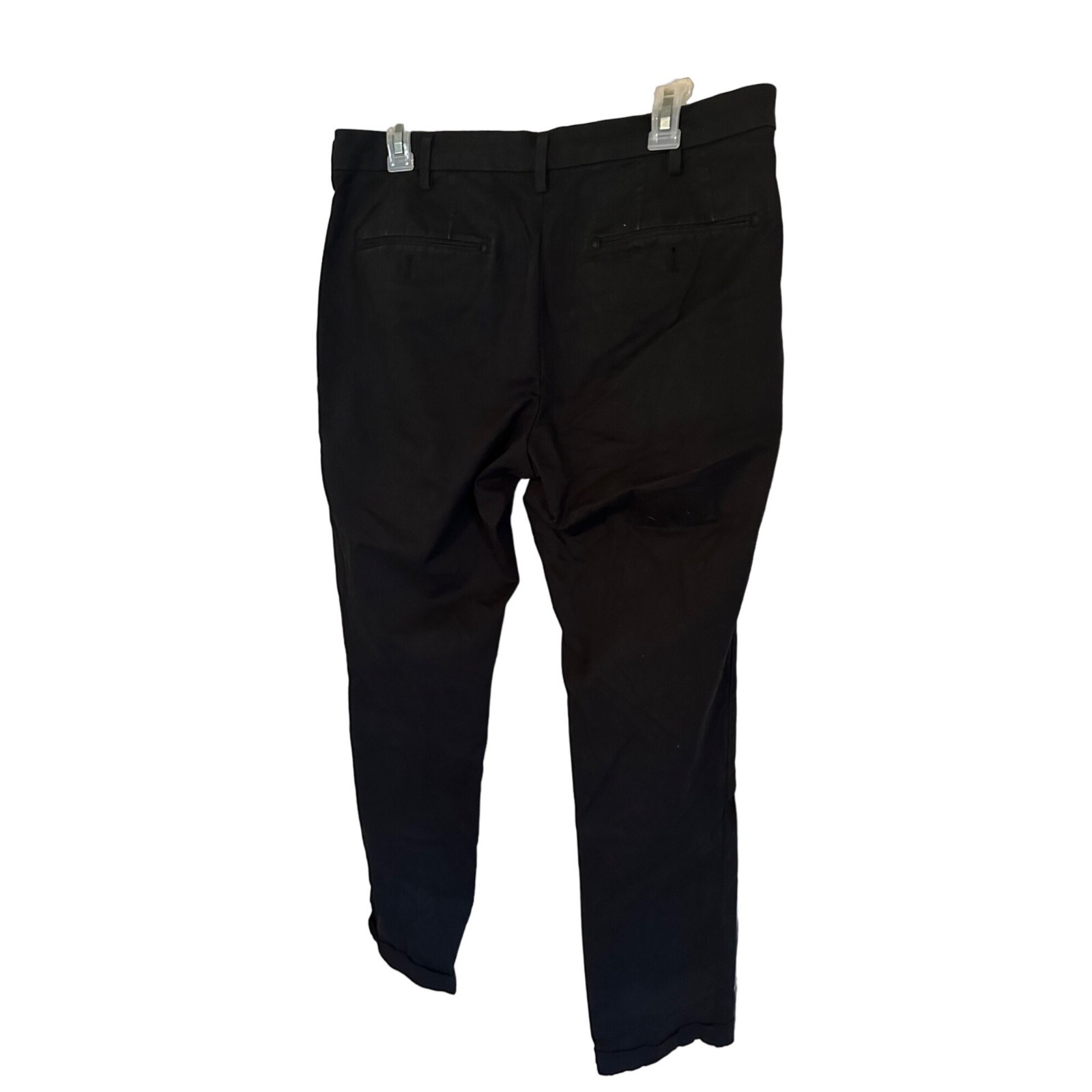Pantalon De Costume Homme Noir Report Collection – Taille 33/32 – Neuf Sans étiquettes – 94% Polyester 6% Spandex
