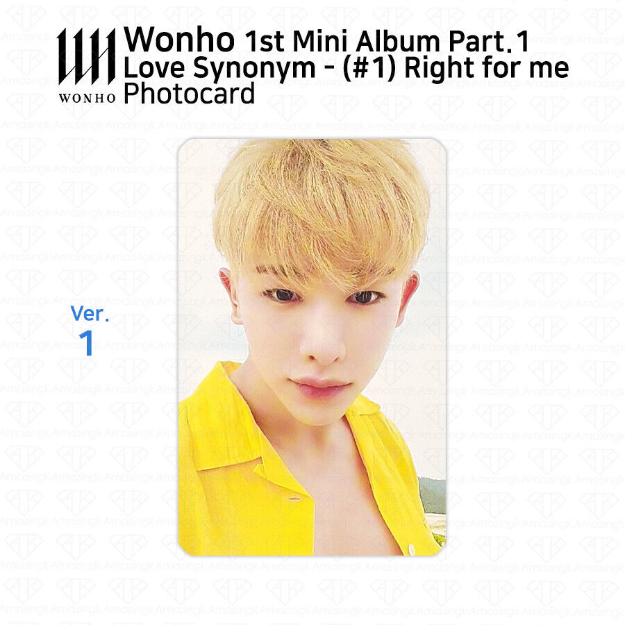 Wonho 1st Mini Album Love Synonym #1 Right for me Official Photocards  Select