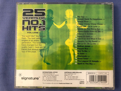 25 Years of No.1 Hits Volume 1 - CD 2002 - Picture 4 of 4