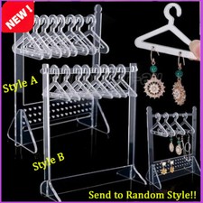 Creative Earring Display Stand Coat Hanger Rack Shape Necklace Storage Random