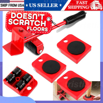 Heavy Duty Furniture Movers Set - Lifter Slider Rollers for Easy Moving 4Pcs