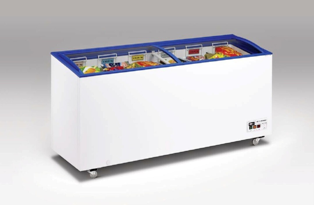Gastro Tiefkühltruhe Gefriertruhe Glas Schiebedeckel 1810 x 600 x 830 mm neu