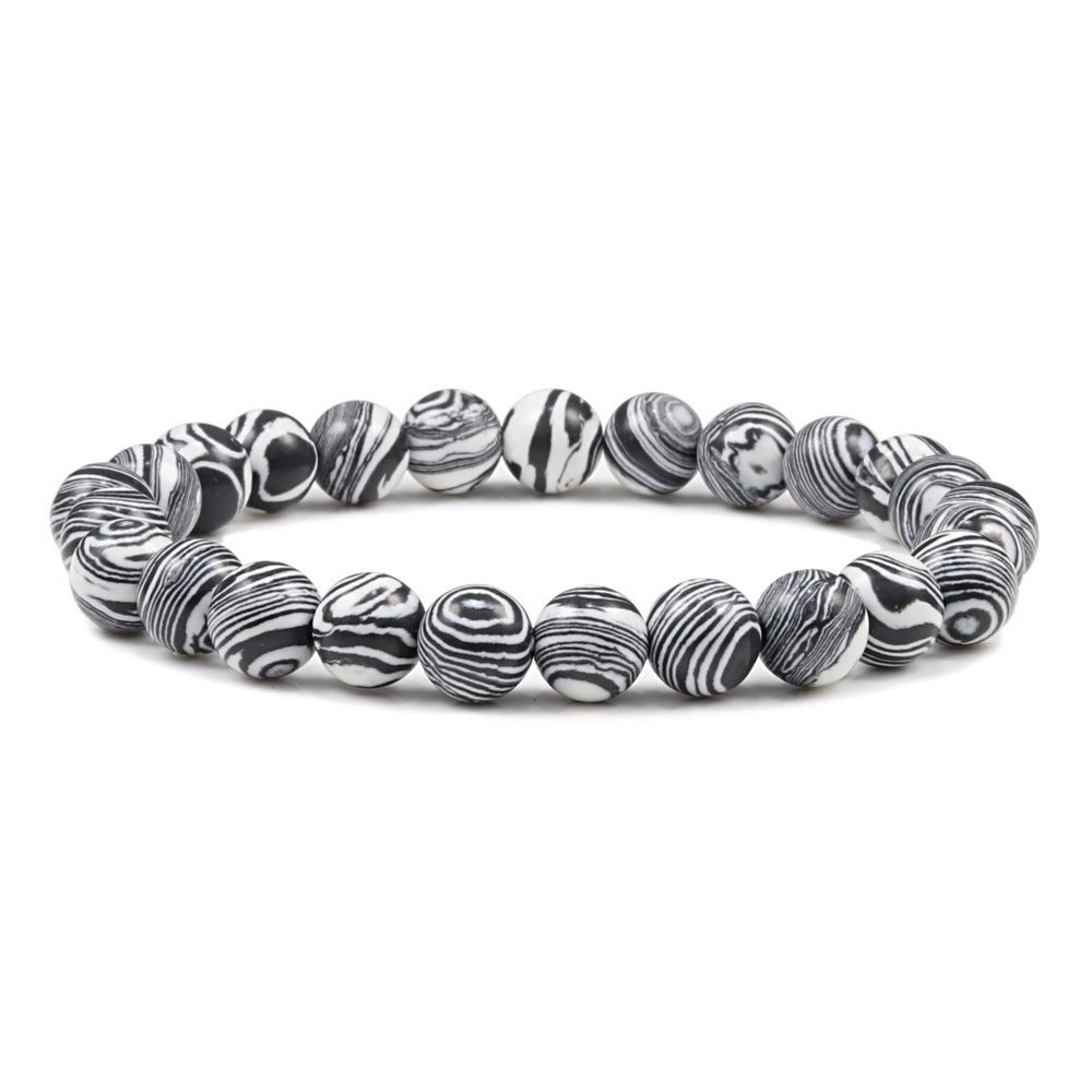 Tiger Eyes Onyx Bracelets-8MM Natural Stone Chakra Beaded Stretch Bracelet Charm
