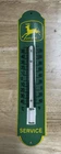 Vintage John Deere Tractor Thermometer Porcelain Sign Gas Service Station #V