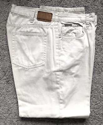 FLAWLESS Calvin Klein EASY FIT MEN JEANS 38x29 DENIM BEIGE CASUAL