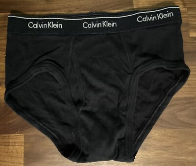 Calvin Klein Men's Cotton Stretch Brief Men's SMALL 28''-30'' Black