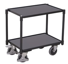 Eurokasten-Etagen-Roller 605x410 mm mit Bodenplatte anthrazit