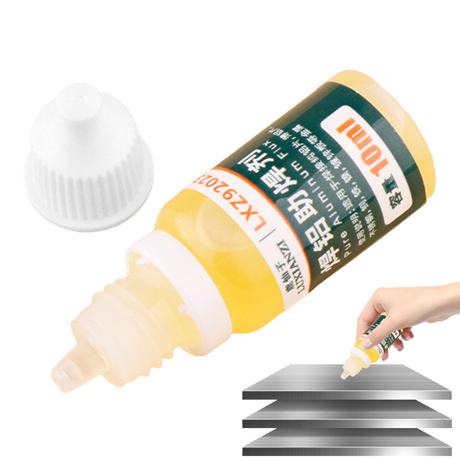 Aluminum,Nickel,Tin,Stainless,Copper Flux Solder, 10~30ml Liquid Flux,Rinse Free