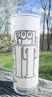 Vintage Frosted Drinking Glass Superior Collection 1977 BBQ COOL IT Federal