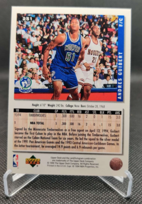 1994-95 Collector's Choice #251 Andres Guibert Timberwolves