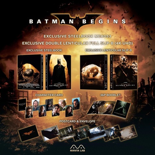 Batman Begins One Click Steelbook Boxset 4K UHD Blu-ray Manta Lab Collectong - Picture 9 of 10